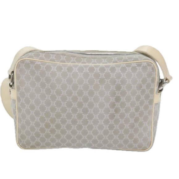 CELINE Macadam Canvas Shoulder Bag Gray Auth - Picture 3 of 16